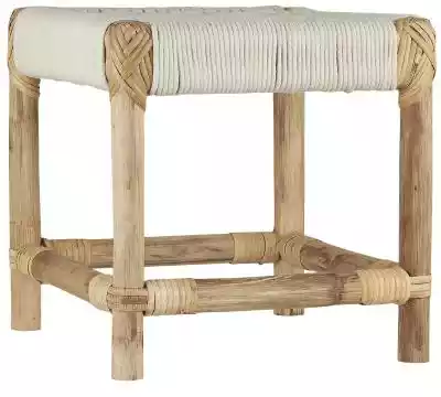 Uroczy stołek/taboret jest wykonany ręcznie,  rama z bambusa,  natomiast siedzisko z plecionej bawełny.

Bambus to produkt w 100% naturalny. Jest bardzo wytrzymały. 

Bambus,  z którego wykonany jest stołek pochodzi z Wietnamu,  gdzie mają długą tradycję uprawy bambusa i wytwarzania z nieg