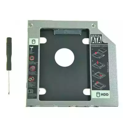 Qoltec Kieszeń na drugi dysk 2.5 HDD | 1 Podzespoły komputerowe/Dyski twarde HDD i SSD/Obudowy i kieszenie do dysków