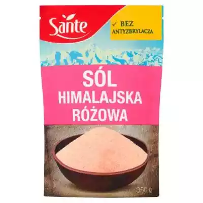         Sante                - Sól himalajska Sante pochodzi z górskiego pasma Himalajów w Pakistanie,  gdzie wydobywa się ją ręcznie z dawnych złóż soli morskich.- Jest nierafinowana (nieoczyszczana chemicznie).- Wzbogacona jodem - jod pomaga w prawidłowej produkcji hormonów tarczycy i pr