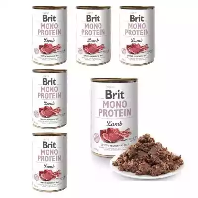 BRIT Mono Protein jagnięcina - mokra kar Podobne : BRIT Mono Protein Mix 8 Smaków - mokra karma dla psa - 24x400 g - 88407