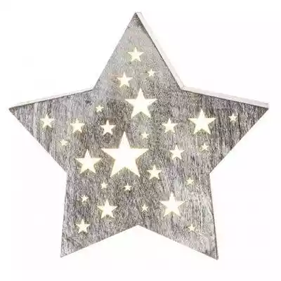                                Gwiazda RETLUX to ozdoba świąteczna wykonana z drewna. Gwiazda podświetlana jest 20 diodami LED.                                