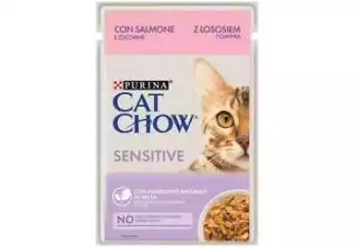 Purina Cat Chow Sensitive Sasz. 85G Łoso Podobne : Purina EN Gastrointestinal - puszka dla psa 400g 400 g - 44579