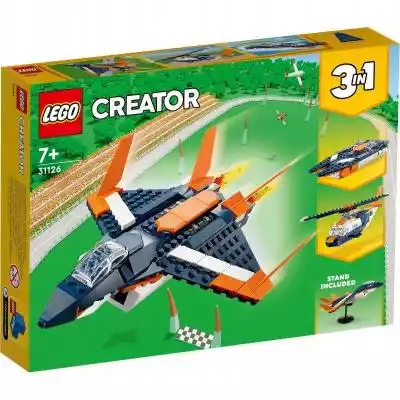 Klocki Lego 31126 Creator Odrzutowiec na Podobne : Klocki Creator 31126 Odrzutowiec naddźwiękowy 3 w - 3030843
