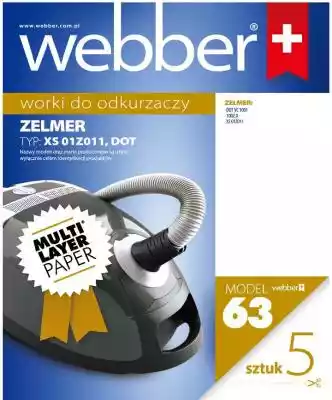 Webber - Worki do odkurzacza Webber ZELM Podobne : Webber - Preparat do czyszczenia pralek - 69321