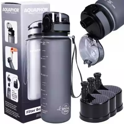 Butelka filtrująca bidon z filtrami Aqua Podobne : Butelka bidon na wodę z filtrem Aquaphor City 0,5L - 1820306