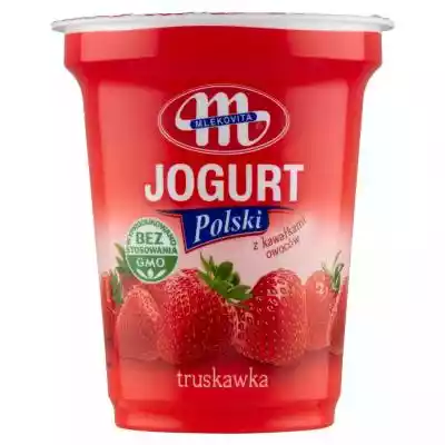 Mlekovita - Jogurt Polski truskawka Podobne : MLEKOVITA Jogurt polski truskawka 350 g - 255277