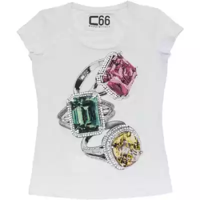 T-shirty i Koszulki polo C66  - Podobne : T-shirty i Koszulki polo Ombre  T-shirt męski bawełniany - biały V1 S1629 - 2217004