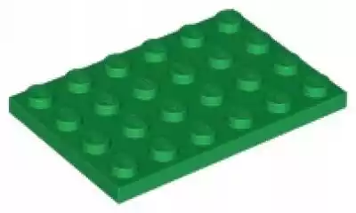 Lego 3032 plytka 4x6 zielony 1 szt N Podobne : Lego płytka 1x2 z krawędzią biały 32028 6 szt - 3068069