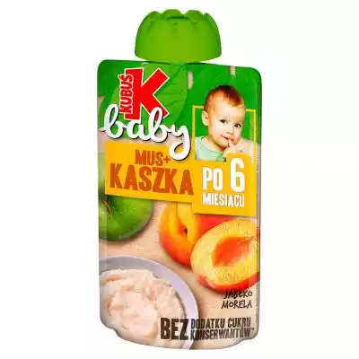 Kubuś - Mus + kaszka jabłko morela po 6  Dziecko i mama/Karmienie dziecka/Owoce, deserki