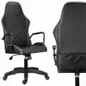Fotel Obrotowy Biurowy Krzesło Czarne Do Biurka