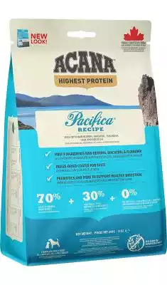 Acana Regionals Pacifica Dog - sucha karma dla psa Karmy dla psów produkowane w Kanadzie przez markę ACANA,  od samego początku,  mocno stawiały na jakościowe,  regionalne produkty. Nie inaczej jest z linią produktów ACANA REGIONALS,  do której należy sucha karma dla psa - Acana Regionals 