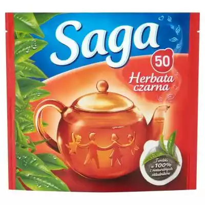 Saga Herbata czarna 70 g (50 torebek) Napoje > Kawy, herbaty, kakao > Herbaty