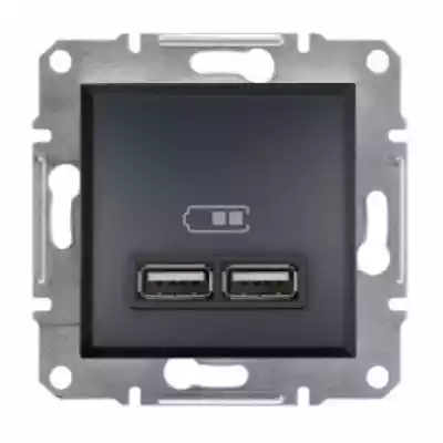 Ładowarka USB Schneider Asfora EPH270027 Podobne : Gniazdo pojedyncze Schneider Sedna SDN2800170 z uziemieniem z przesłonami grafitowe - wysyłka w 24h - 883787