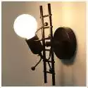 Xccedez Humanoid Creative Wall Light Indoor Sconce Modern Candle Wall Lamp Art Deco Max 60w E27 Podstawowy żelazny uchwyt do pokoju dziecięcego, sy...