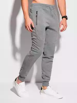 Spodnie męskie dresowe 1263P - szare
 -  On/Spodnie męskie