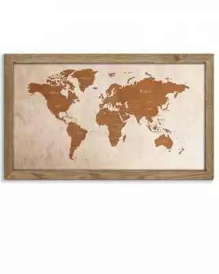 Drewniany obraz - Mapa Świata w dębowej  Podobne : Drewniany obraz państwa- Grecja w dębowej ramie 50x30cm Dąb, Orzech, Heban - 16793