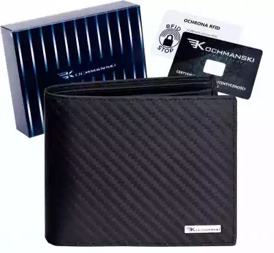 Kochmanski portfel męski skórzany antykr Podobne : Antykradzieżowy portfel z ochroną RFID - Czarny - 1023429