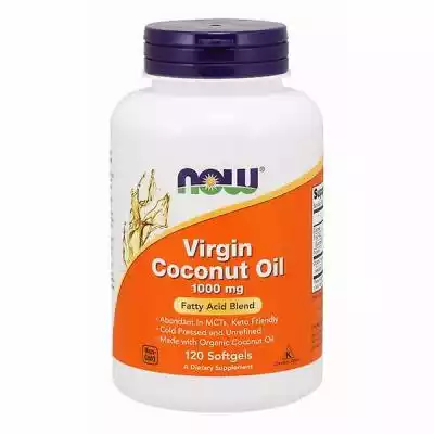 Now Foods Virgin Coconut Oil, 1000 mg, 1 Zdrowie i uroda > Opieka zdrowotna > Zdrowy tryb życia i dieta > Witaminy i suplementy diety