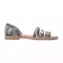 Sandały Crocs Tulum Open Flat W 206109-15W beżowy brązowe