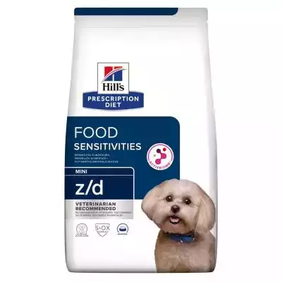 Hill's Prescription Diet Z/D Mini - sucha karma dla psów Hill's Prescription Diet Z/D Mini to produkt marki Hill's. Producent specjalizuje się w wytwarzaniu weterynaryjnych karm dla zwierząt,  które mają działanie lecznicze. Profil składników odżywczych w karmach spełnia lub przewyższa sur