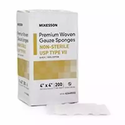 McKesson USP Typ VII Gauze Sponge Cotton Podobne : McKesson Gauze Sponge Woven Cotton 12-Ply 3 X 3 Inch Square NonSterile, 200 Count (Opakowanie 2) - 2715723