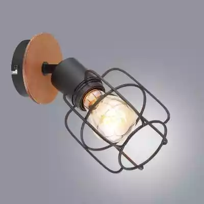 Kinkiet 54037-1 Czarno-brązowy K1 Dekoracje i lampy > Lampy ścienne (kinkiety)