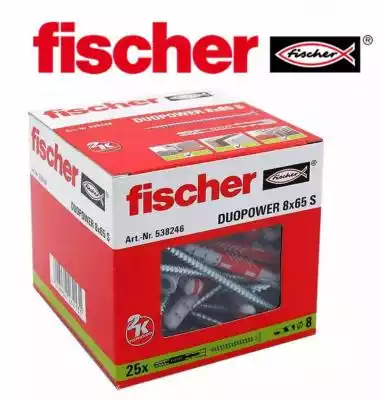 Fischer kołki kołek duopower 8x65 S 25 s Podobne : Kołki Fischer Duopower kołek koszulka 10x50 50 szt - 1974392
