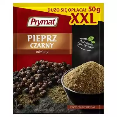 Prymat Pieprz czarny mielony XXL 50 g Artykuły spożywcze > Przyprawy i dodatki kulinarne > Sól i pieprz