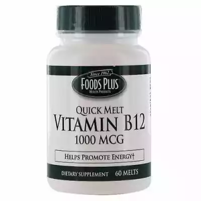 Windmill Health Witamina B12,  1000mcg,  Quick Melt 60 Tabletek (Opakowanie 3)