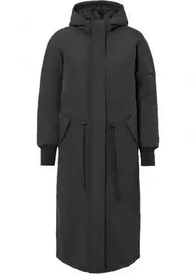 Długi płaszcz z kapturem. W modnym stylu oversized.