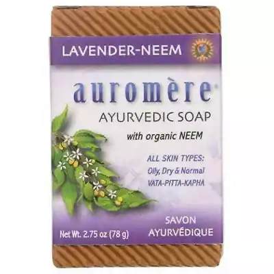 Auromere Bar Soap Ayurvedic-Himalayan Ro Podobne : Auromere Bar Soap Ayurvedic-Himalayan Rose, Lavender-Neem, 2.75 oz (Opakowanie 2 szt.) - 2713658