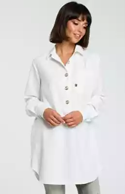Bluzka koszulowa B086 (biały) Podobne : Bluzka koszulowa z krótkim rękawem dla dziewczynki, w kropki, różowa, 2-8 lat - 29210