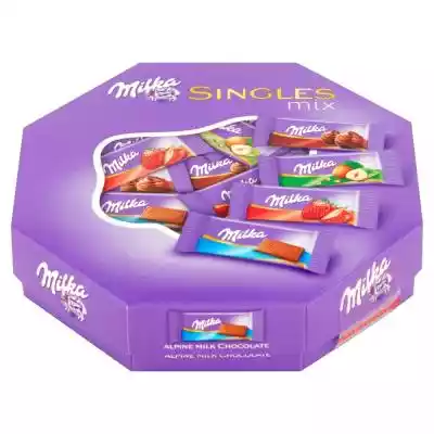 Milka Singles Mix Mieszanka czekoladek m Podobne : Milka Singles Mix Mieszanka czekoladek mlecznych 138 g - 839663