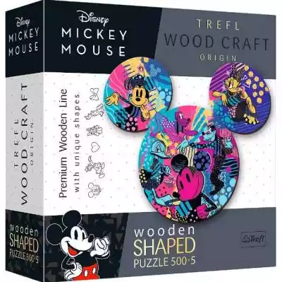 Trefl Puzzle drewniane Myszka Mickey 500 Podobne : Trefl Drewniane O!Klocki Zoo 61505 - 17345