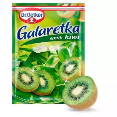 Dr. Oetker Galaretka o smaku kiwi 77 g Artykuły spożywcze > Do wypieków i deserów > Dodatki do ciast