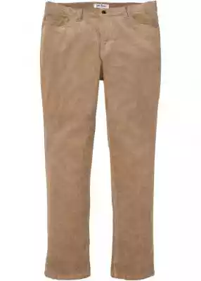 Spodnie sztruksowe ze stretchem Regular  Podobne : Spodnie ze stretchem chino Slim Fit Straight - 445112